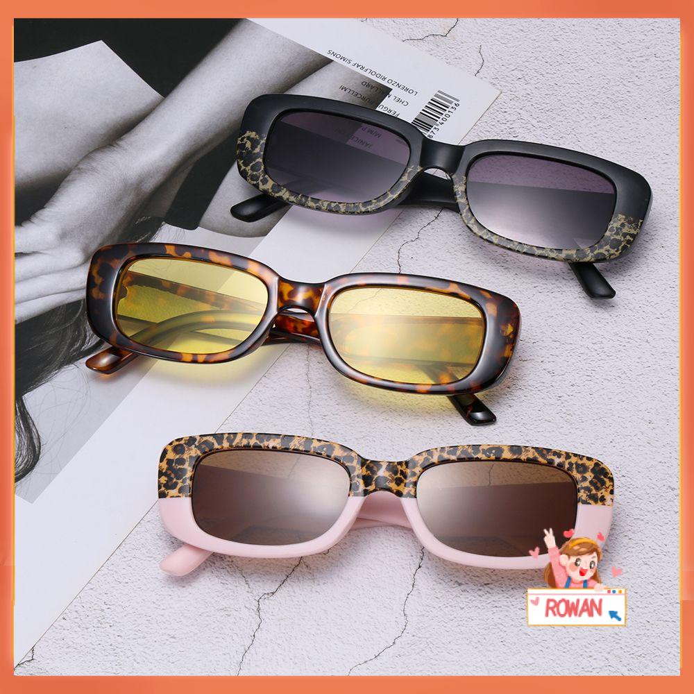 R-flower Women Sunglasses Fashion Bingkai Persegi Kacamata Persegi Kecil Persegi Panjang