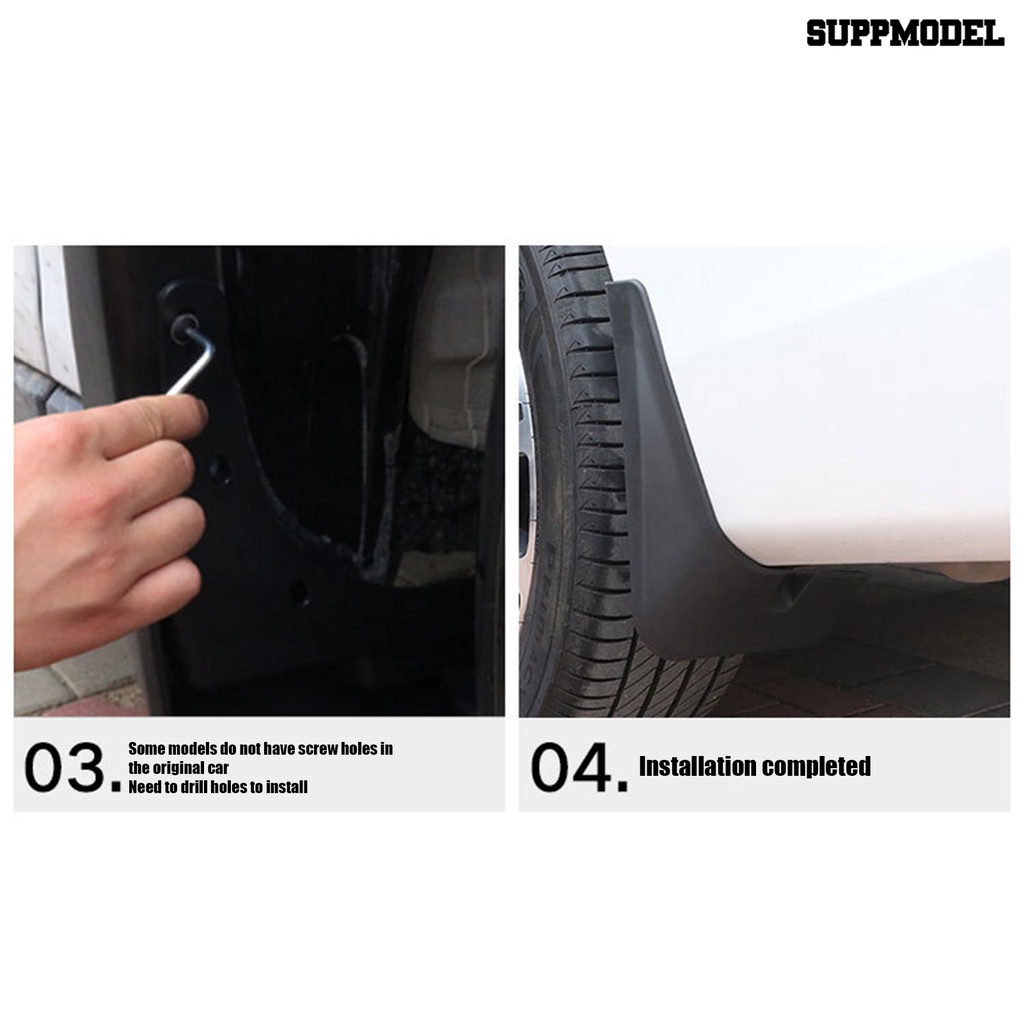 [SM]1 Set Car Mudguard Pelindung Depan Belakang Roda Mobil Mud Flap Untuk Yuan Plus2022