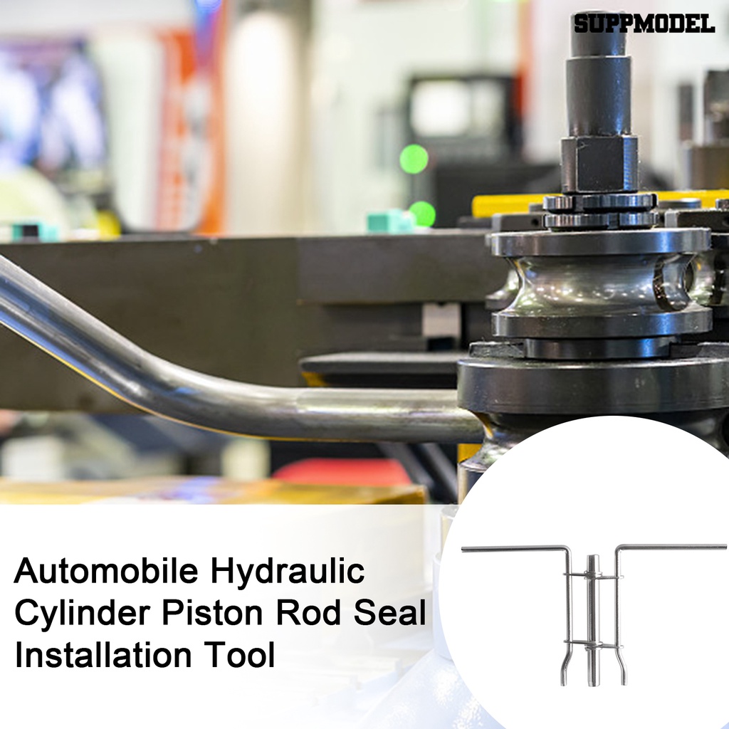 [SM]3Pcs /Set J05321 Alat Pasang Seal Batang U-cup Steel 3ukuran Heavy Duty Universal Car Hydraulic Cylinder Piston Rod Seal Twistor Tool Aksesoris Mobil