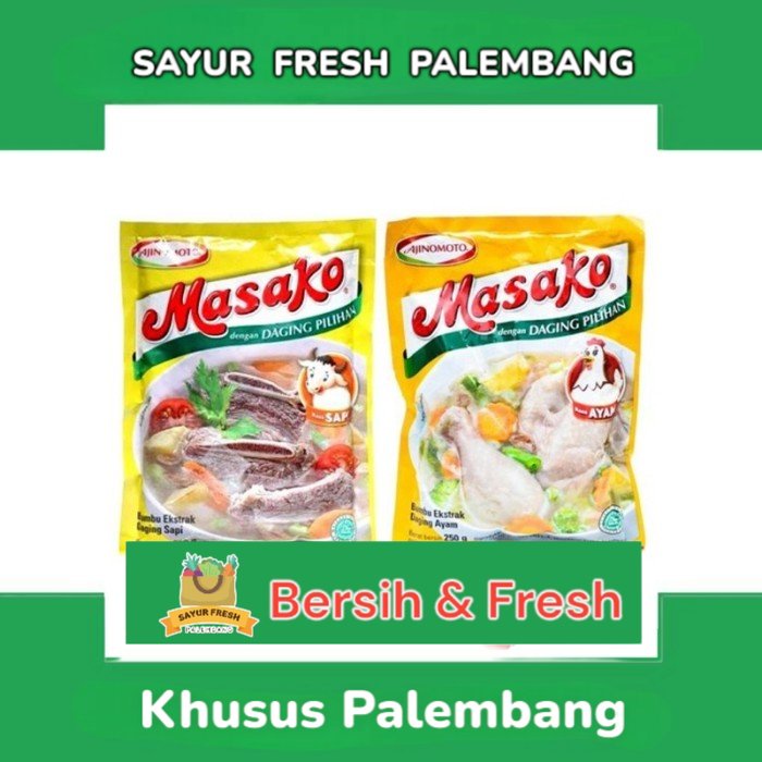 

Masako Penyedap Makanan Rasa Ayam 250 gr - Sayur Fresh Pasar Perum