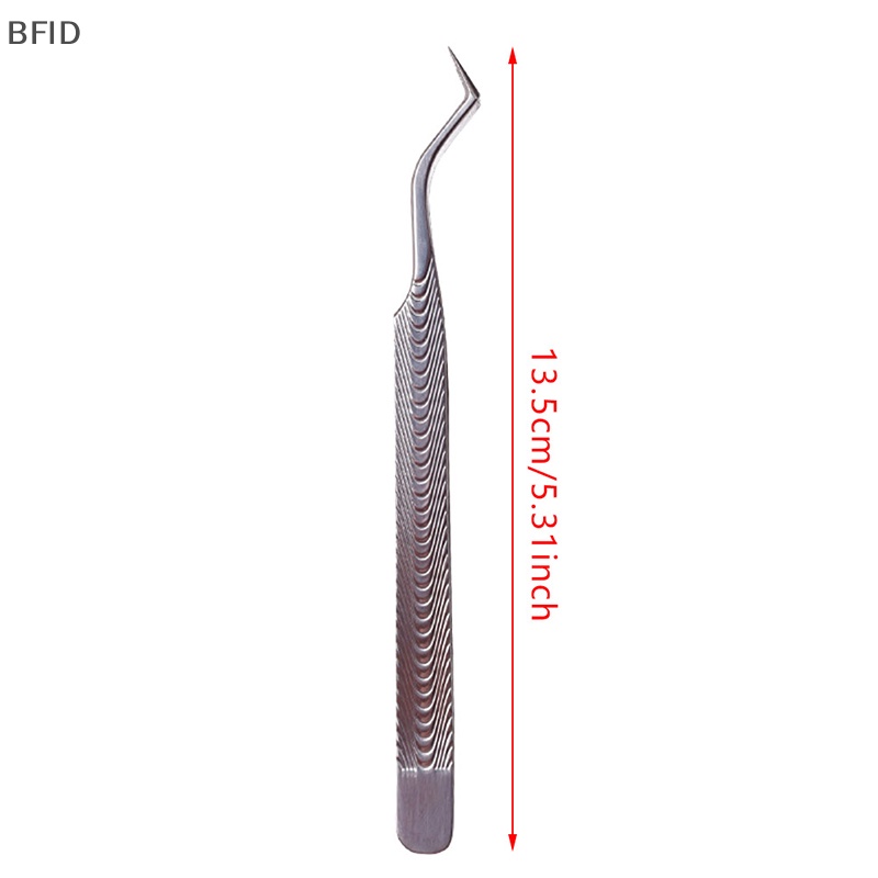 [BFID] Pinset Eyelash Extension Pinset Stainless Steel Melengkung Alat Makeup [ID]