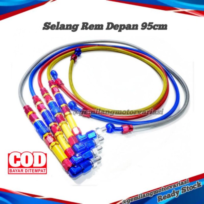 AKSESORIS MOTOR GP 5502 SELANG REM DEPAN VARIASI BEAT VIXION SATRIA FU
