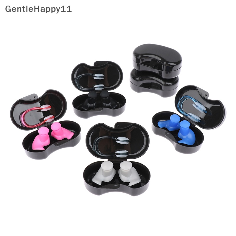 Gentlehappy 1pasang Earplug Renang Silikon Lembut Untuk Penyumbat Telinga Renang Anti Air Anti Bising id