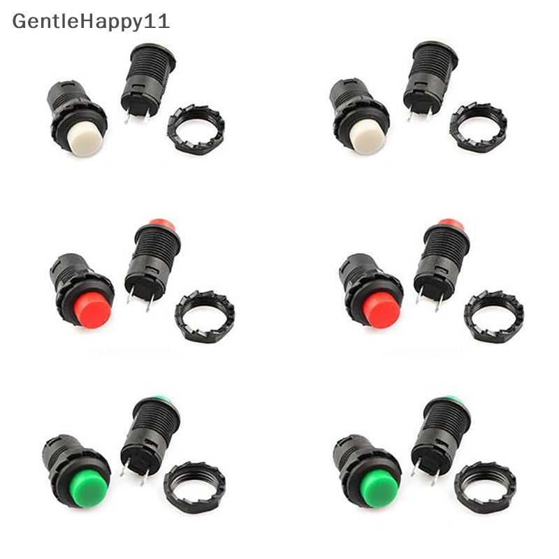 Gentlehappy 6pcs Self-Lock/Momentary Push Button Switch DS-428 /427 Saklar Tombol OFF- ON id