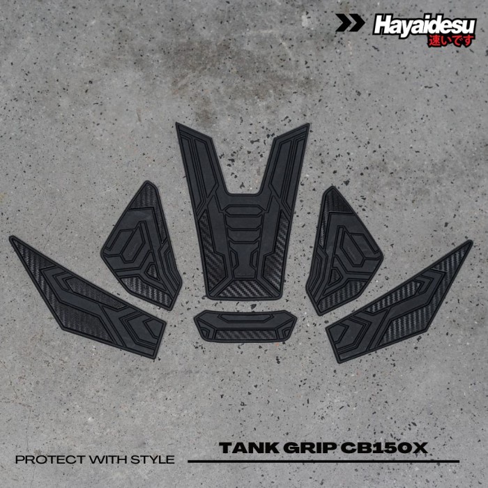 Hayaidesu Tank Pad CB150X - Hitam TERMURAH