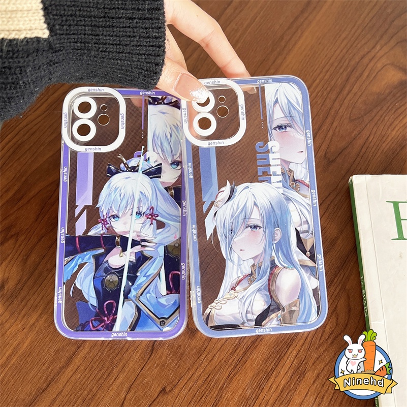 IPHONE Honkai Casing Ponsel Rel Bintang Kompatibel Untuk Iphone14 13 12 11 Pro Max X Xr Xs Max 8 7 6 6s Plus Se2020 Kartun One Piece Angel Eyes Shockproof Bumper Frame Transparan Soft Case