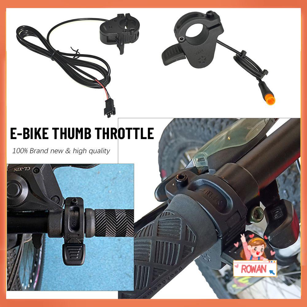 R-FLOWER E-bike Thumb Throttle Kiri Kanan Cepat Bongkar Pasang 24V~72V Pengatur Kecepatan