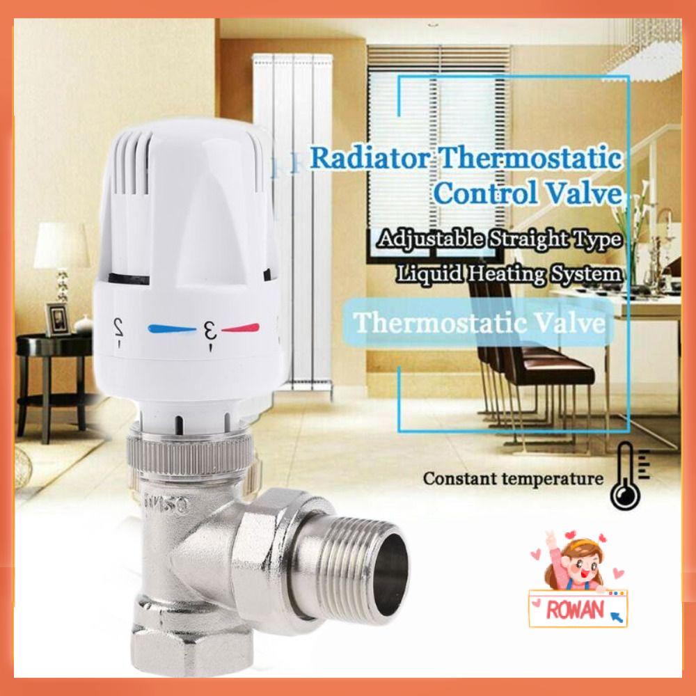 R-FLOWER Thermostatic Radiator Valve Pengganti Katup Radiator Rumah Kantor Adjustable Praktis