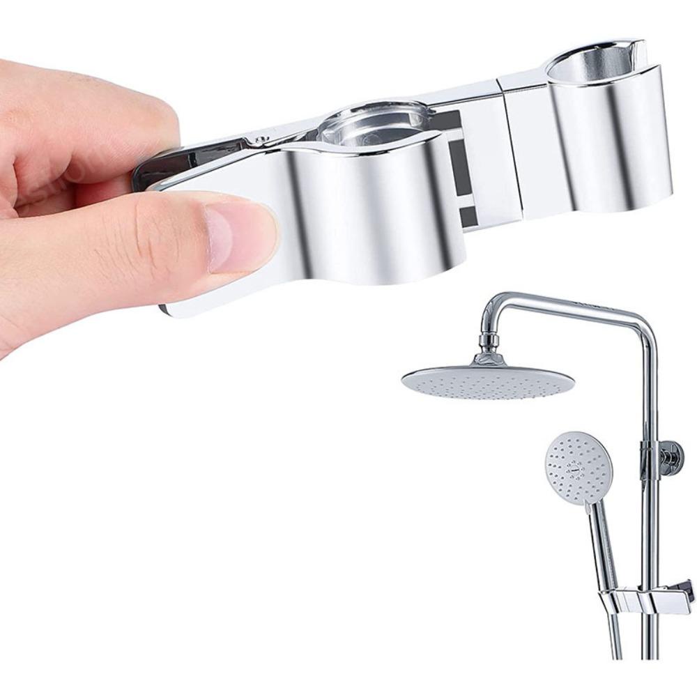 [Elegan] Shower Holder, Klip Shower Clamp, Non punching Adjustable Slide Rail Bar Fixed Sprayer Stand Untuk Aksesoris Kamar Mandi