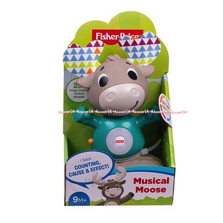 Fisher Price Musical Moose Counting Cause Effect Mainan Bayi