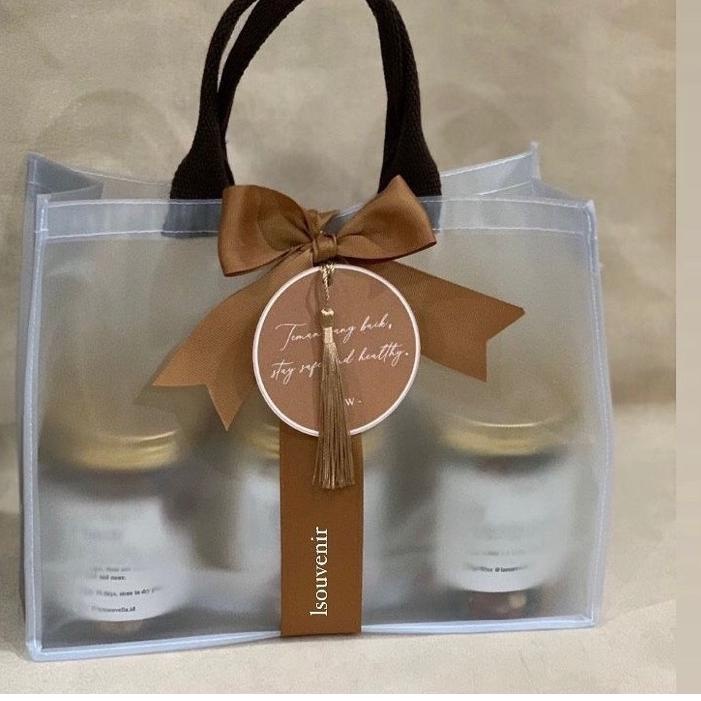 Tas Hampers Murah Mika/PVC Doff Tebal Besar Dan Sedang Mika O,25A Doff