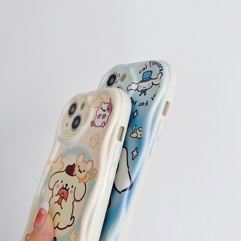 Cream Casing Lovely Cinnamoroll Soft Case HP iP iPhone 6 6S 7 8 14 + Plus SE 2020 2022 X XS XR 11 12 13 Pro Max