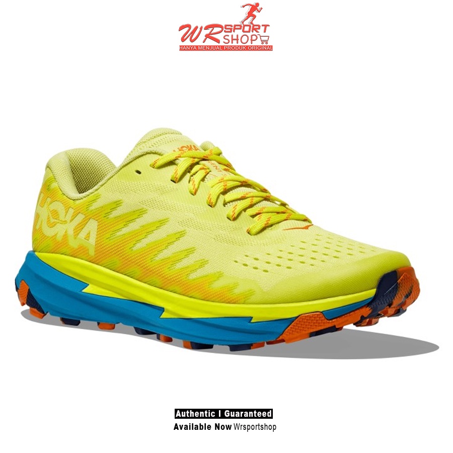 Sepatu Lari Trail Pria Hoka Torrent 3 Citrus Glow Diva Blue ORIGINAL