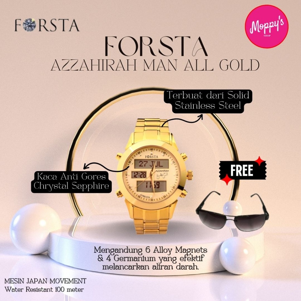 Jam Tangan Muslim Forsta Azzahirah Man Jam Tangan Muslim Pria