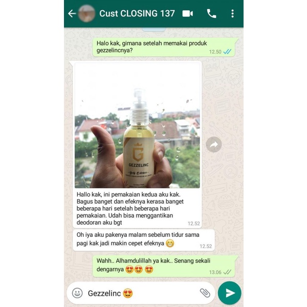 GEZZELINC PENGHILANG BAU BADAN BPOM TAHAN 72 JAM BODY ODORIZER (Kemasan Terbaru)