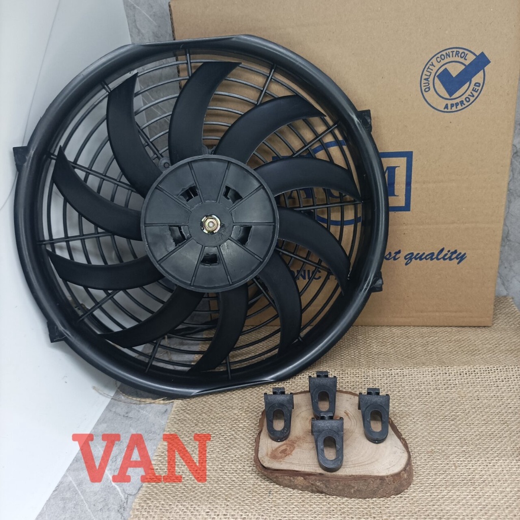 EXTRA FAN KIPAS RADIATOR AC MOBIL 12VOLT 80WATT UKURAN 10INCH UNIVERSAL