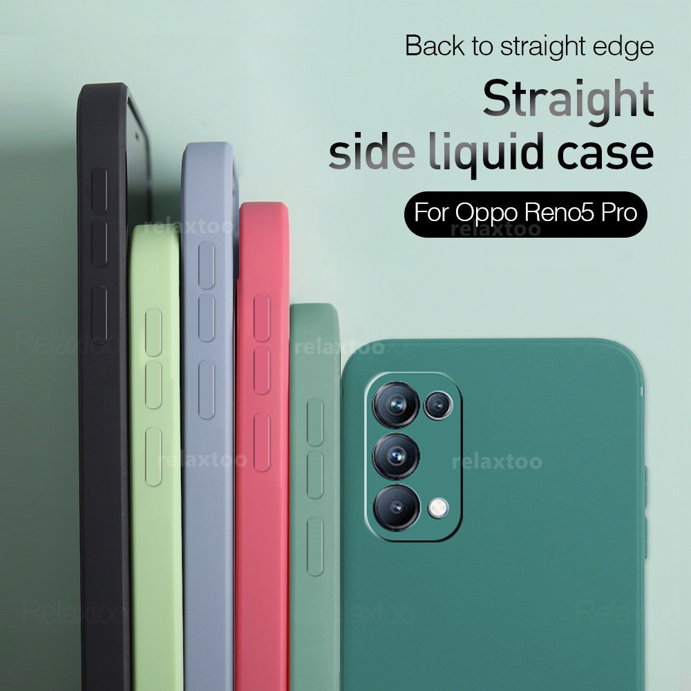 Cre Soft Case Oppo Reno 5 Reno 6 4G Reno 6 5G Reno 6 Pro Liquid Silikon Slim Skin Candy Macaron Blud