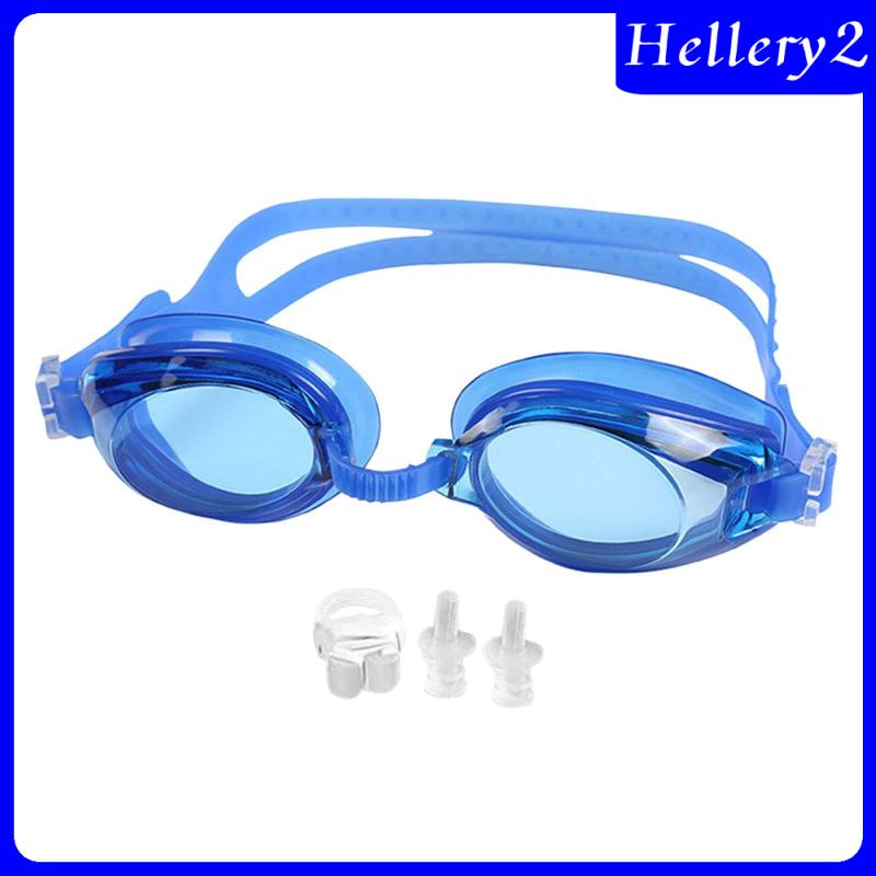 [Hellery2] Kacamata Renang Dewasa Tali Silikon Lembut Nyaman Anti Fog Swim Goggles