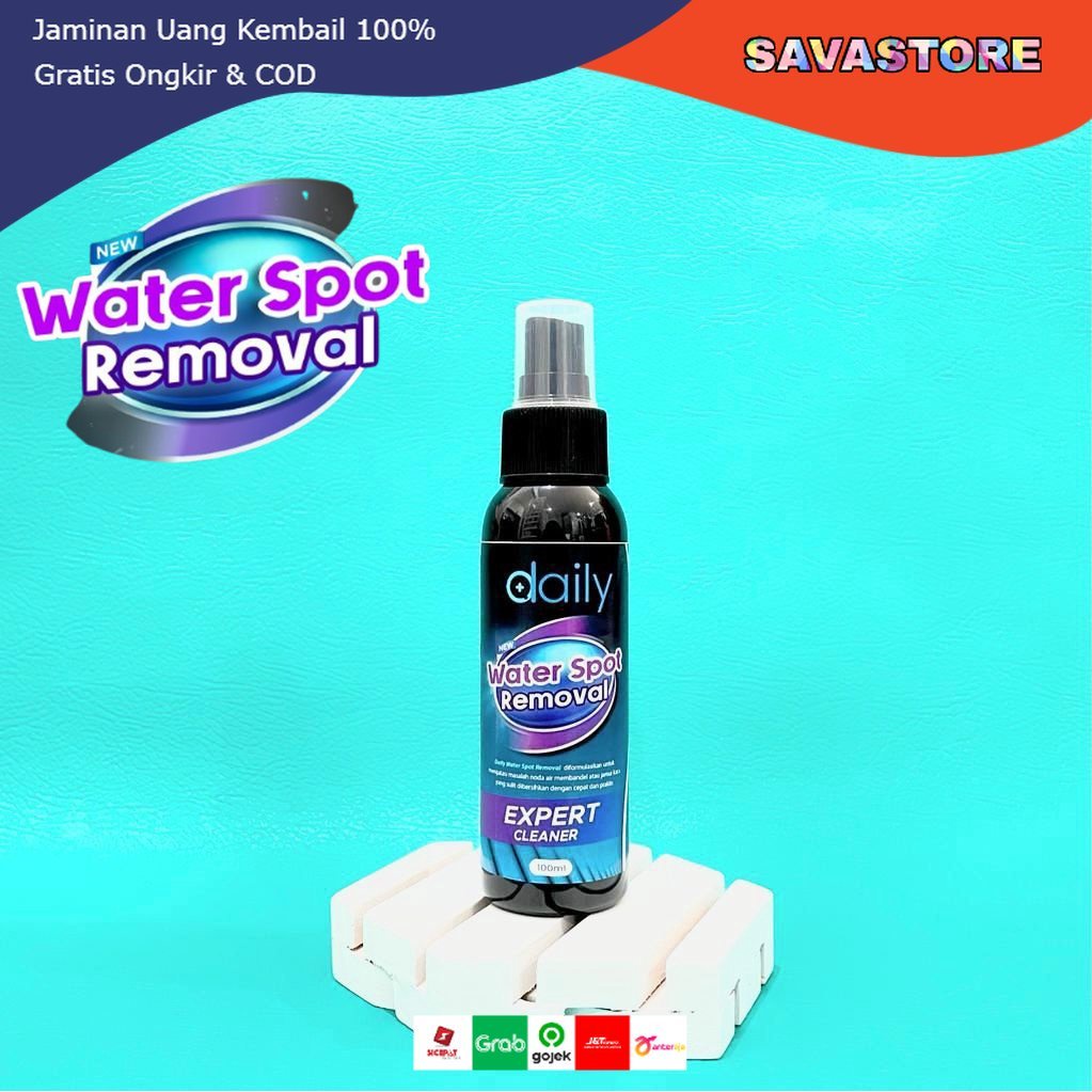 Cairan Pembersih Kerak Kaca - Daily Waterspot Removal 100ml Ampuh - Spray Pembersih Kerak Jamur Kaca Jendela Kendaraan Spion