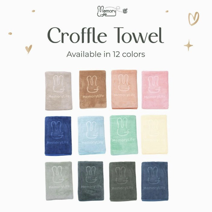 MemoryLife - Croffle Towel | Handuk Towel Anak Premium