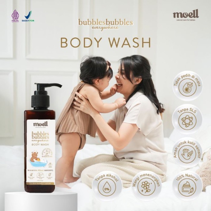 Moell Bubbles Everywhere Body Wash 185gr