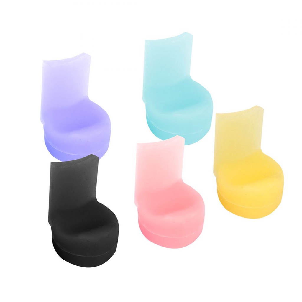 5warna Pilihan Bantal Istirahat Jempol Clarinet Silikon Warna-Warni Lembut, Clarinet Finger Holder