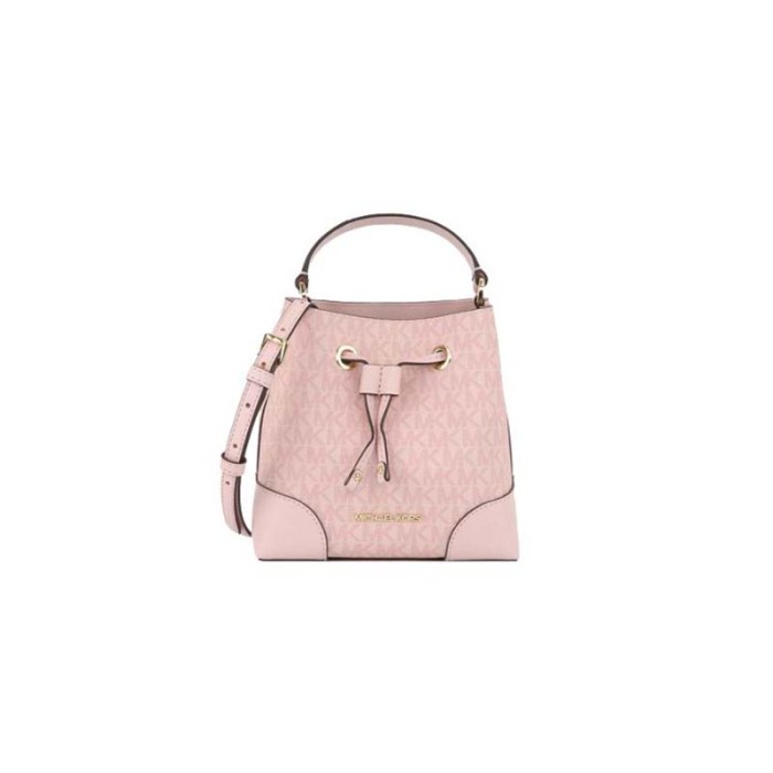 Tas Wanita Cewek Perempuan MK Mercer Small Logo Bucket Messenger Bag - Blush 100% ORIGINAL