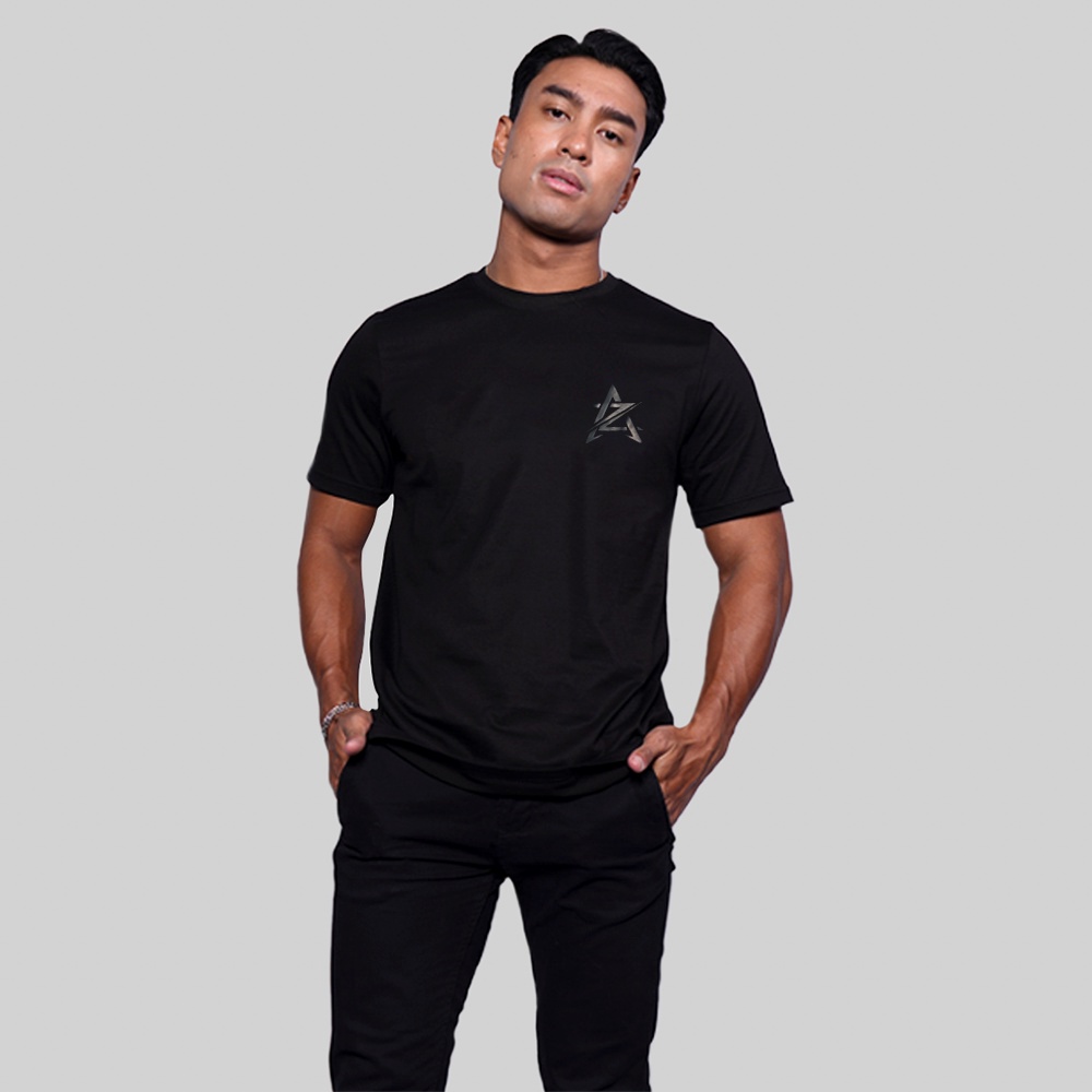Azura Basic Logo Dakir BOB Highdensity Hitam Kaos Azura Streetwear Dewasa