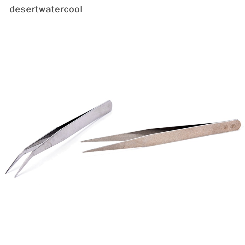 Deid 2pcs Stainless Steel Lurus El Pinset Patchwork Hook Pick-up Makeup Tools Martijn