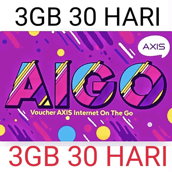 Voucher Internet Data Termurah Terbaik Axis 3GB 1 BULAN / 30 HARI