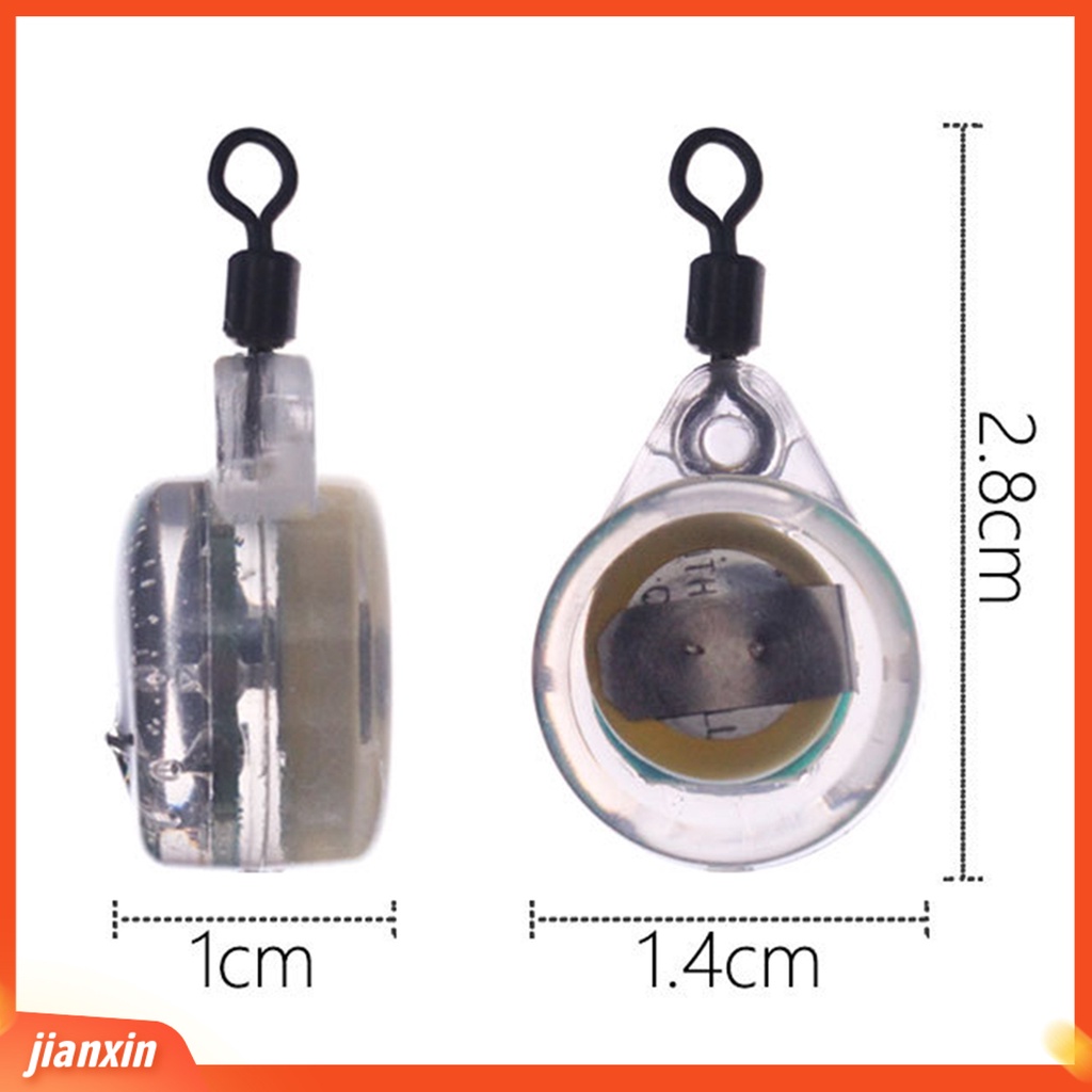 (In Stock) Lampu Ikan Bawah Air Tahan Air Tiga Warna LED Fish Eye Shape Lure Light Untuk Memancing