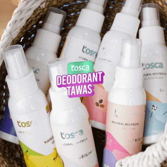 TOSCA Deodorant Tawas Spray 100ml Tosca Deodoran Tawas Cair Ampuh Mencegah Bau Ketiak dan Badan Non Alkohol