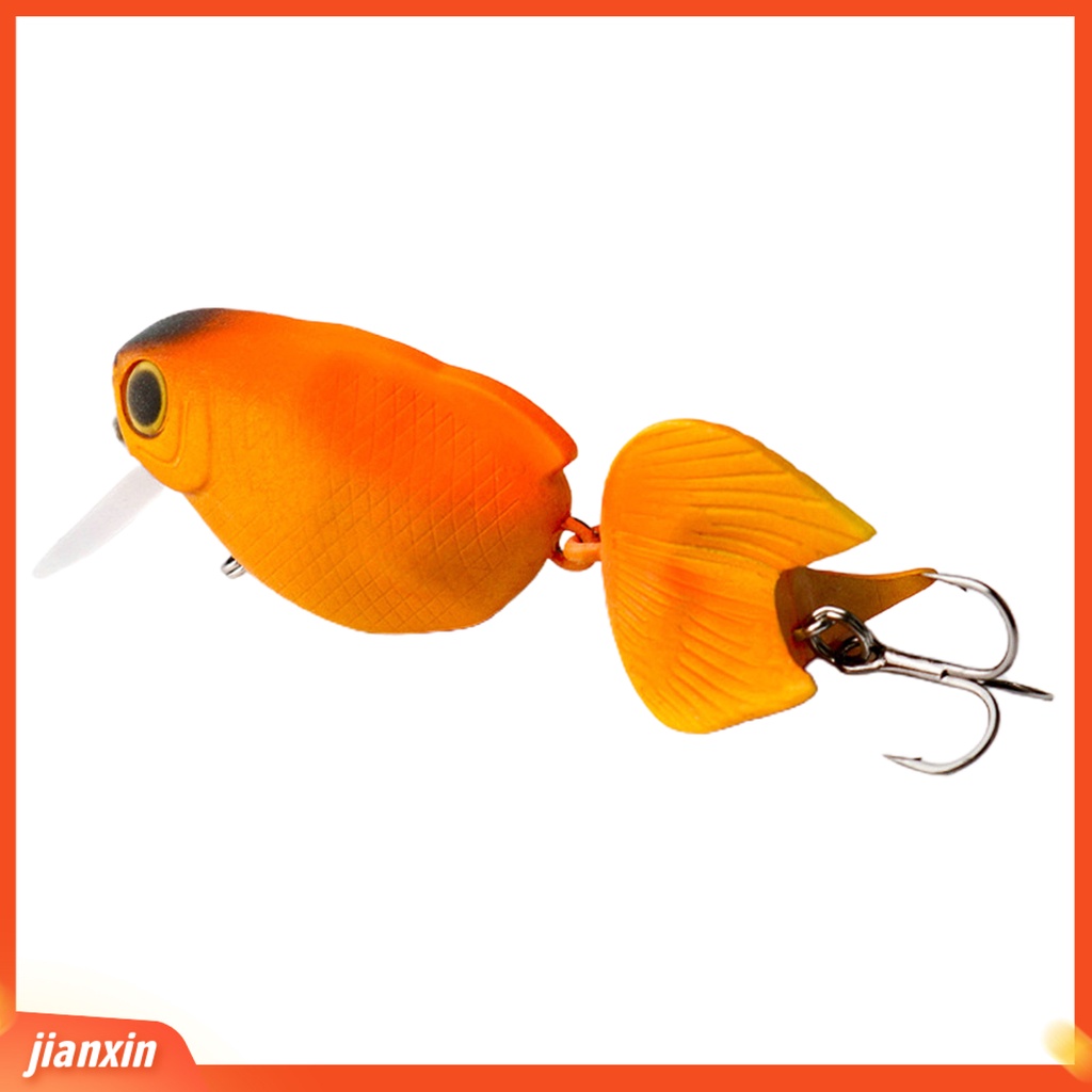 (In Stock) 5.8cm Umpan Mulut Ayam 3D Simulasi Fisheye Tajam Kait Menggoda Angling Manusia Hidup Buatan Crankbait Memancing Luar Ruangan