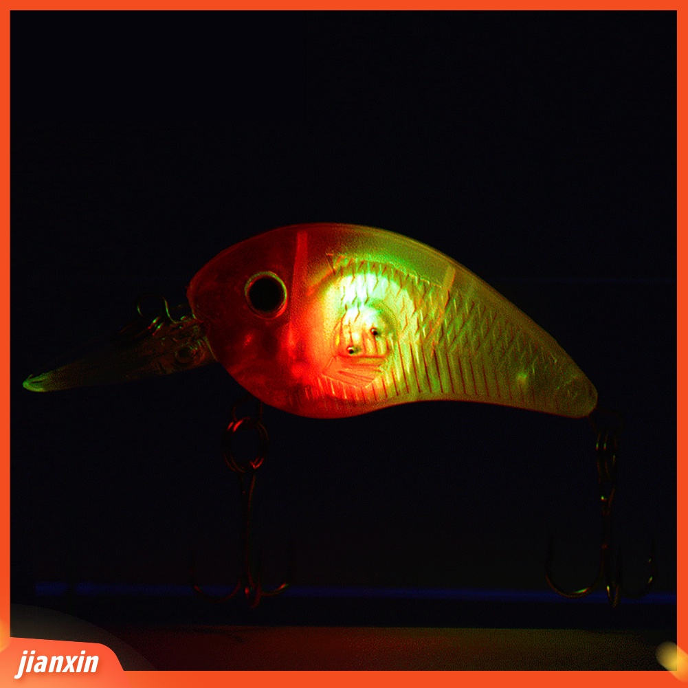 (In Stock) Lampu LED Simulasi Bentuk Ikan Umpan Pancing Outdoor Lure Tackle Tool Dengan Kait