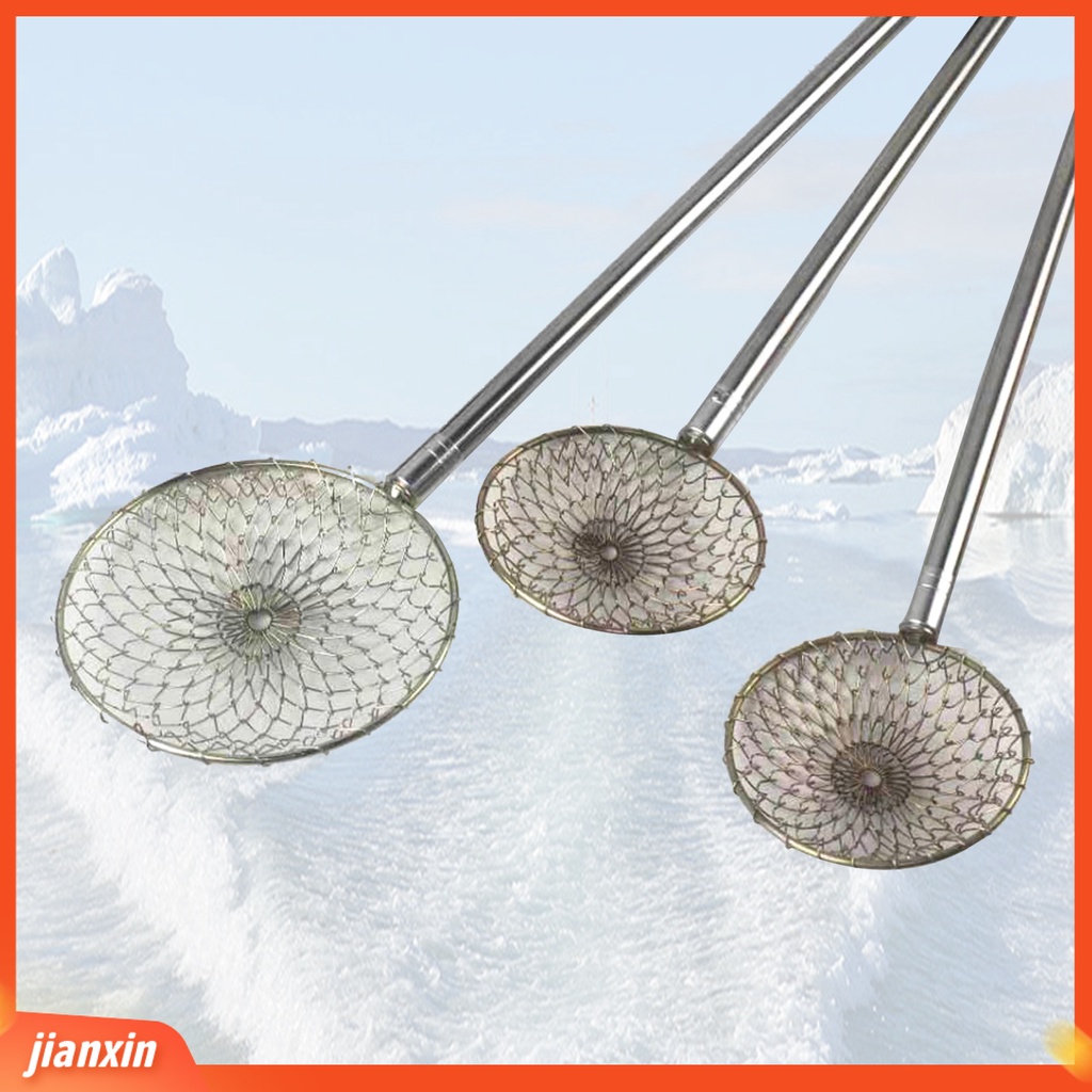 (In Stock) 11/13.5cm Es Memancing Musim Dingin Mini Fish Net Strainer Scoop Tackle Skimmer Scooper