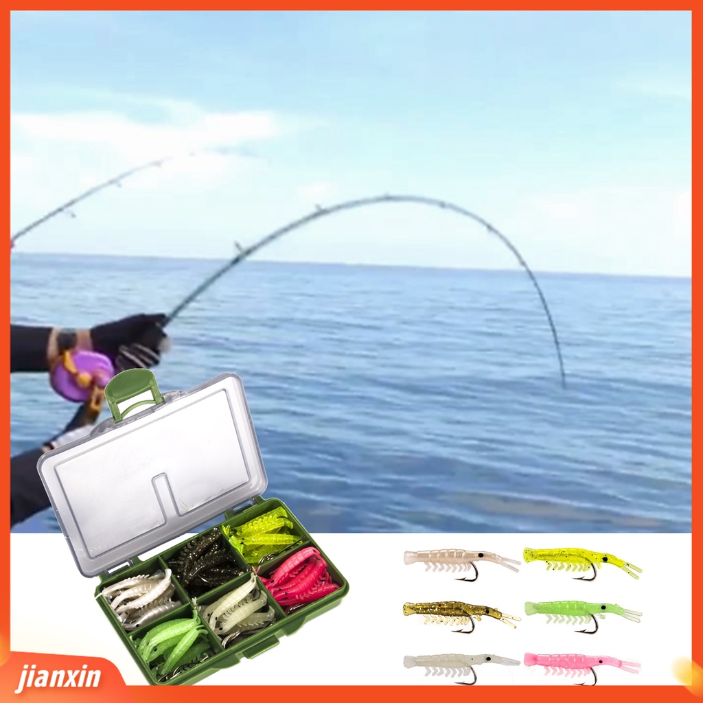 (In Stock) 121Pcs Set Kait Umpan Pancing Luminous Mix Color Umpan Kecil Untuk Antusias Memancing