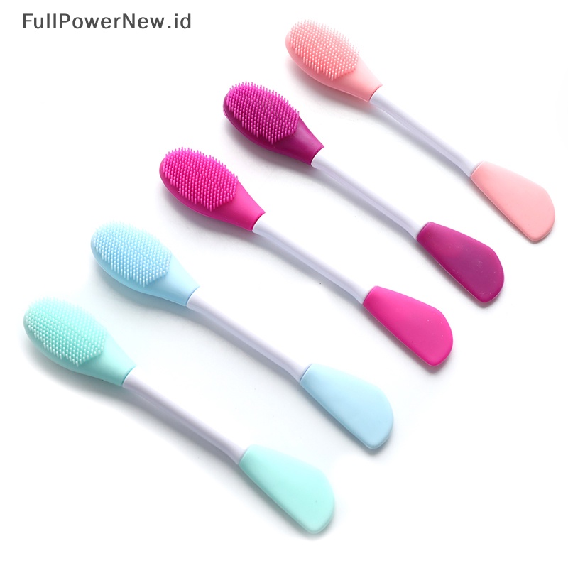 Power 1Pcs Dua Kegunaan Kuas Masker Wajah Profesional Bersih Perawatan Kulit Wajah Mixing Brush ID