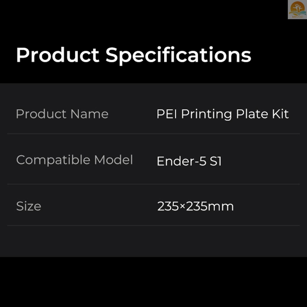 In Stock Creality 3D Printer Ender-5 S1 PEI Plat Cetak Kit Ultra-high Adhesion Strong Magnetic Build Platform 235x235mm Cocok Untuk PLA ABS ASA PETG TPU PC PA Filament