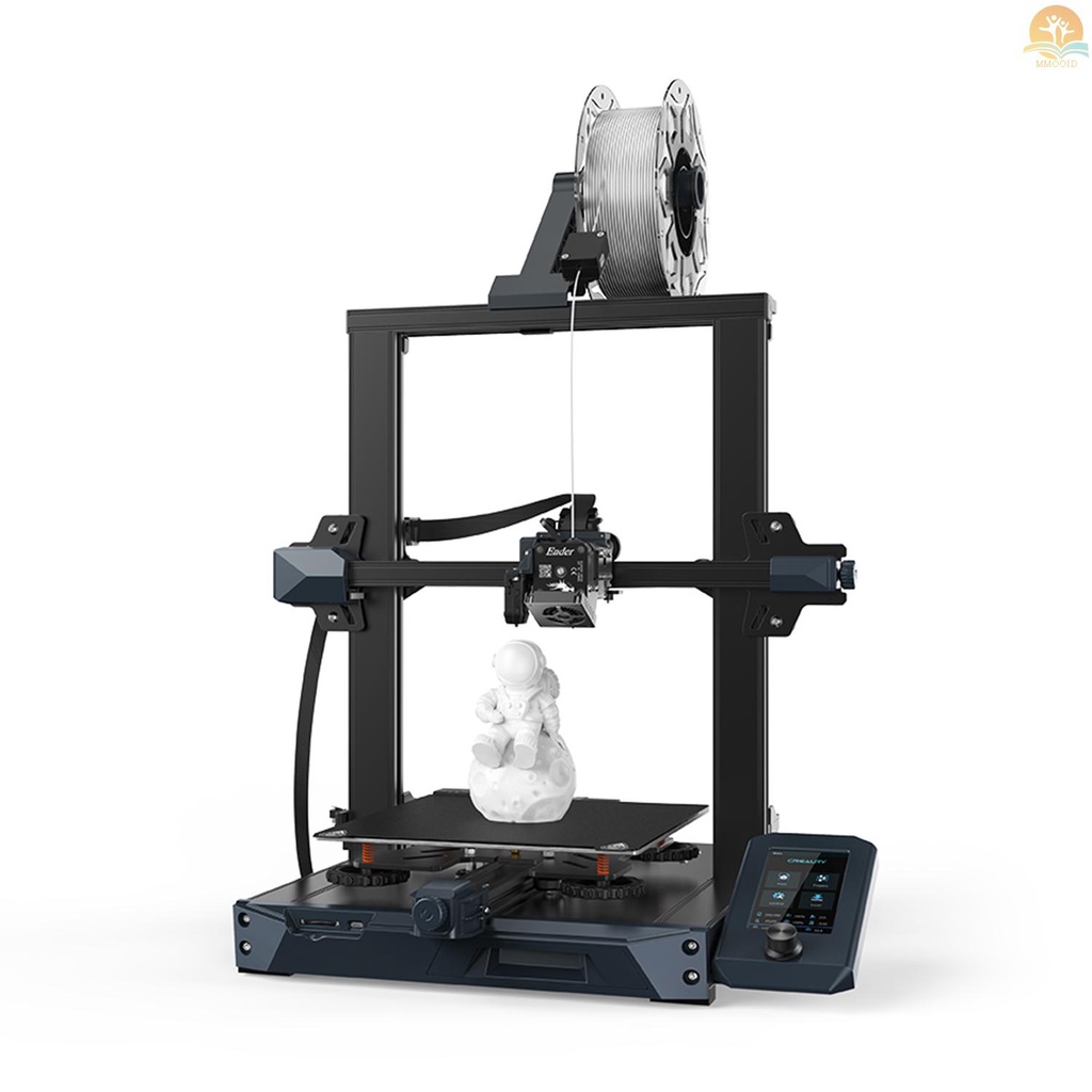 In Stock Creality Ender-3 S1 Desktop 3D Printer FDM 3D Printing 220*220*270mm/8.6*8.6*10.6in Build Size Dengan Extruder Langsung PC Spring Steel Printing Platform Resume Fungsi Pencetakan