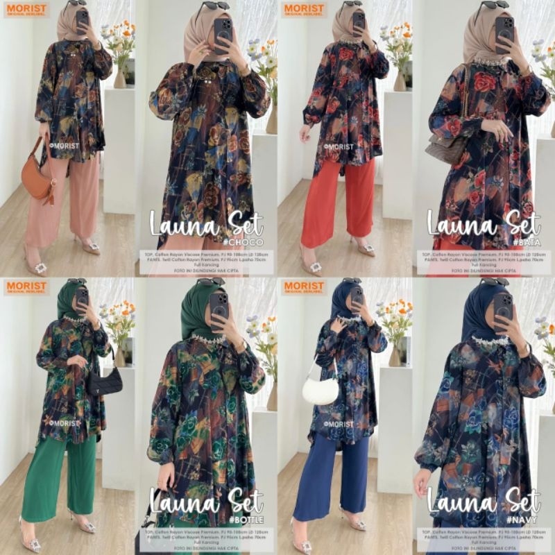 LAUNA SET ORI MORIST | Ld120 Cotton Rayon Viscose Premium