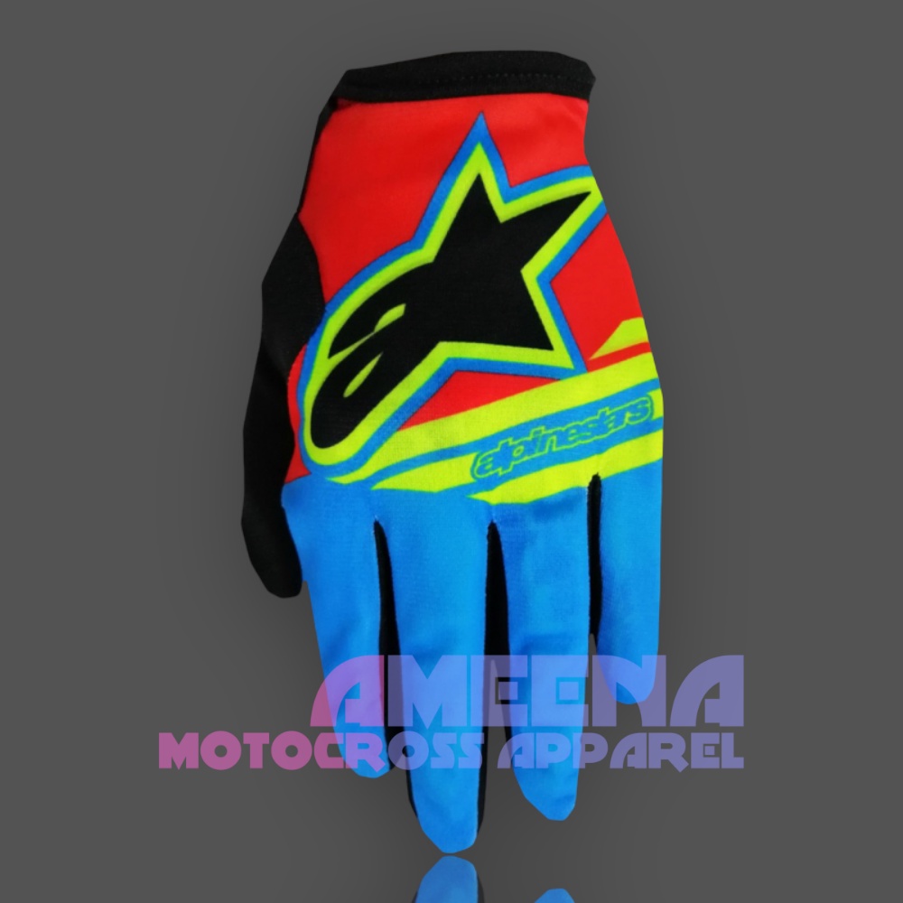 Sarung Tangan Motocross - Sarung Tangan Trail - Sarung Tangan MX Motor Fullprint - 046