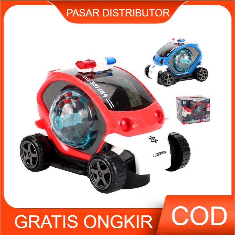 Mainan Anak Police Car Mobil Berlampu Dan Musik Police B/O Directional Mainan Anak