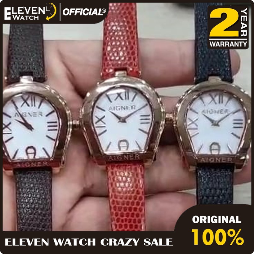 [Promo] Jam Tangan Wanita Aigner Varese A48611 Leather Strap  Garansi 2 Tahun [COD]