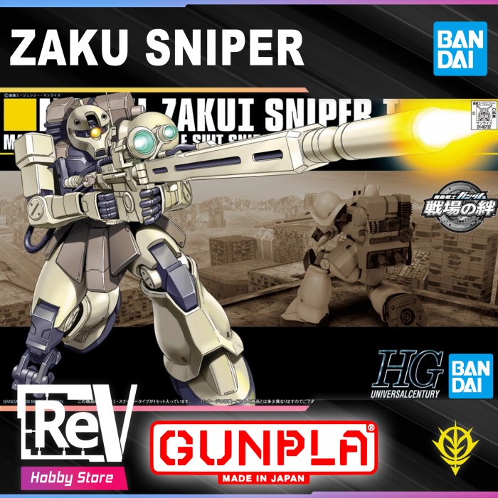 HG  ZAKU SNIPER BANDAI HIGH GRADE 1/144