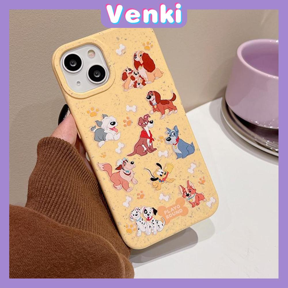 Venki - Untuk iPhone 11 Case Ramah Lingkungan Degradable Case Halus Pelindung Gandum Case Segar Multi Breed Dog Kompatibel iPhone 14 Pro max 13 Pro max 12 Pro Max 11 xr xs max 7 8 Plus