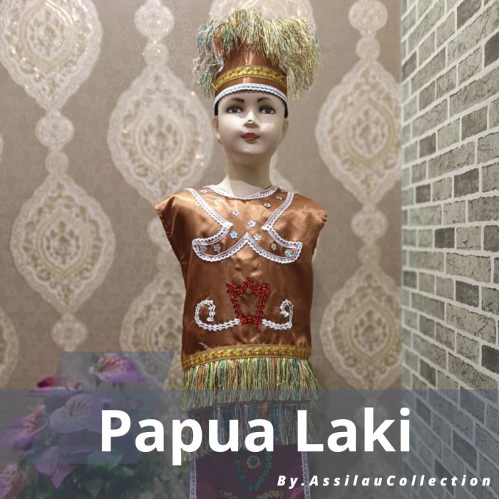 Baju adat Anak Papua Satuan (Laki/Cewek) - Anak Laki-Laki, 3