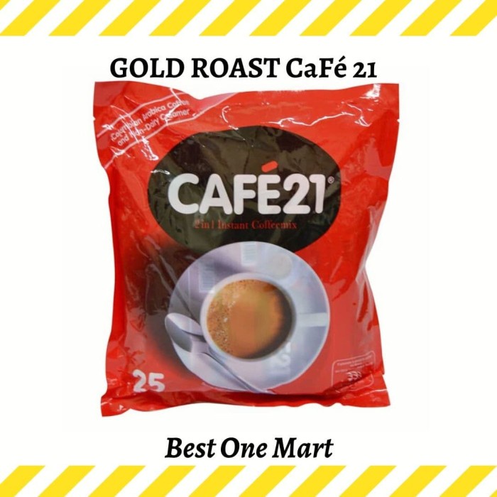 

[CJ] Kopi Instant Gold Roast Cafe 21 2 in 1 Instant Coffee Mix 300 g - CAFE 21