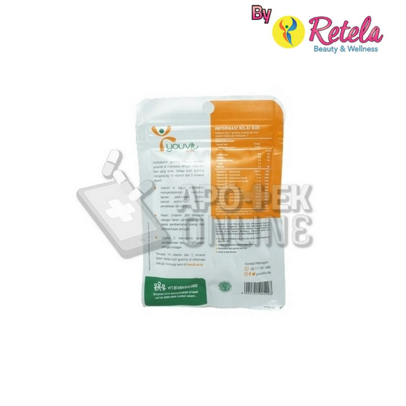 Youvit Multivitamin Dewasa 1 Box 6 Sachet