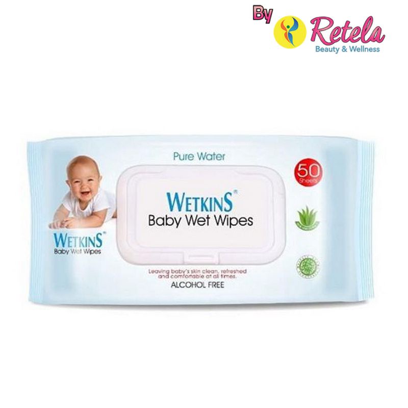 Wetkins Baby W.Wipes Blue 50`S