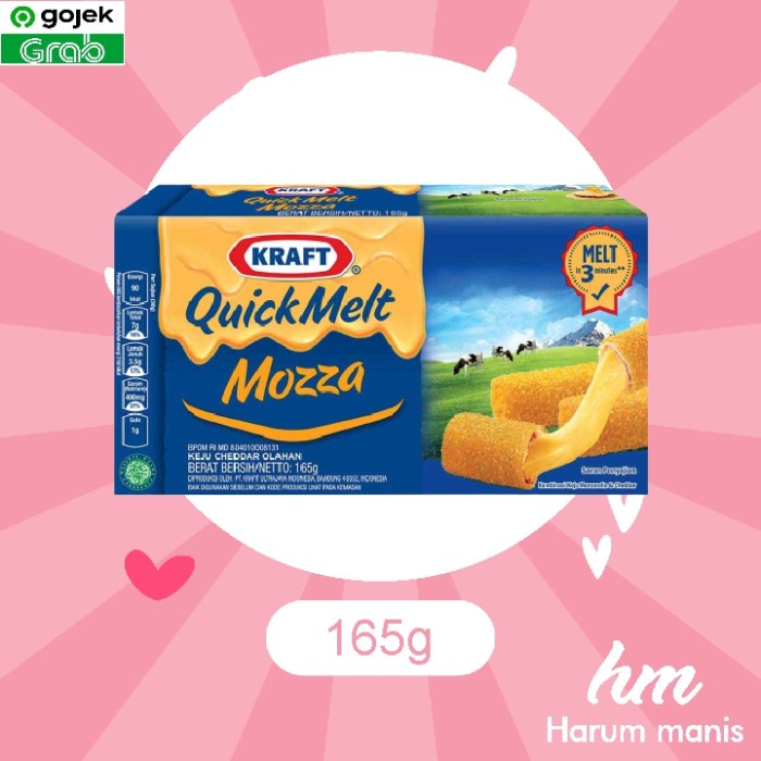 

Kraft Keju Quick Melt Mozza 165gr